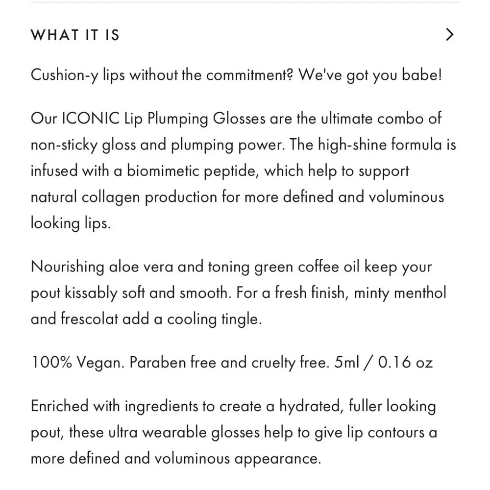 ICONIC LONDON Tease Me Lip Plumping Gloss